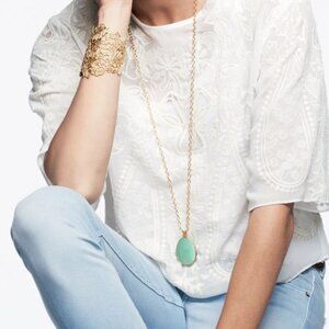 Stella & Dot Sanibel Reversible Necklace Silver Tone